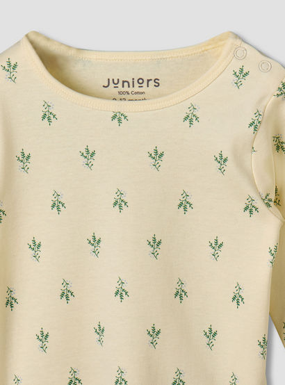 Pack of 2 Juniors Cotton Round Neck Long Sleeves Pyjama Set with Botanical Print-baby-girls-clothing-nightwear-pyjamasets-image-7