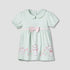 Disney Peter Pan Collar Short Sleeves Dress with Marie Print