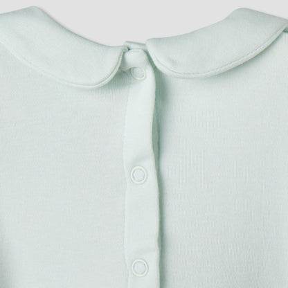 Disney Peter Pan Collar Short Sleeves Dress with Marie Print
