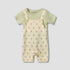 Juniors Short Sleeves T-shirt and Dungaree Set with Floral Print - Multicolour / 12-18 mths
