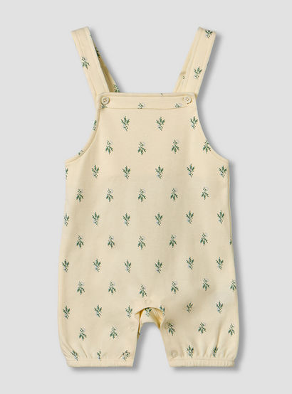 Juniors Short Sleeves T-shirt and Dungaree Set with Floral Print-baby-girls-clothing-setsandcoords-image-3