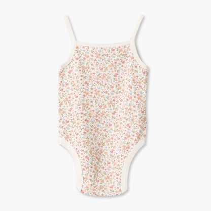 Pack of 2 Juniors Cotton Square Neck Sleeveless Bodysuit with Snap Button Closure