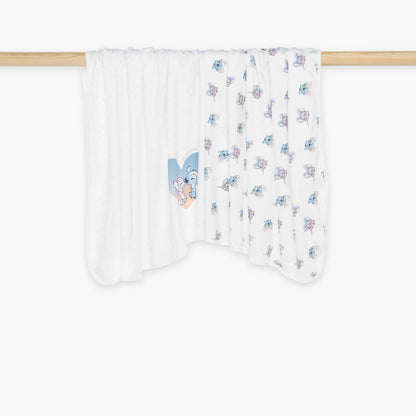 Disney 2-Piece Angel and Stitch Print Receiving Blanket Set - 60x60 cm