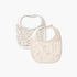 Pack of 2 Juniors Baby Bibs with Floral Print