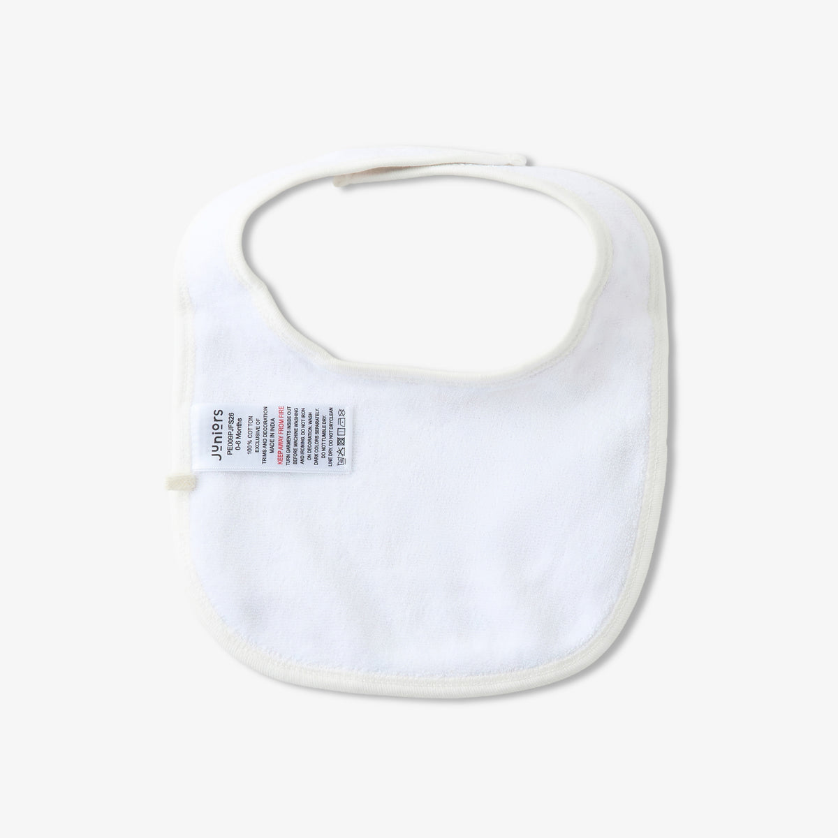 Pack of 2 Juniors Baby Bibs with Floral Print