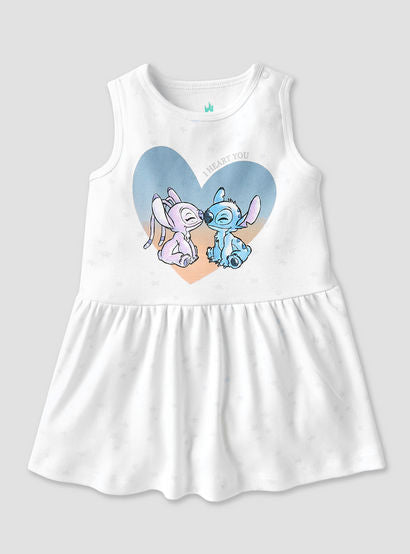 Disney Stitch and Angel Print Dress with Round Neck - Set of 2-baby-girls-clothing-dressesandjumpsuits-image-2
