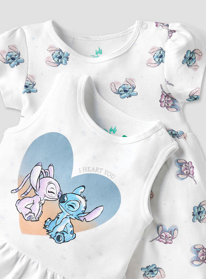 Disney Stitch and Angel Print Dress with Round Neck - Set of 2-baby-girls-clothing-dressesandjumpsuits-image-4