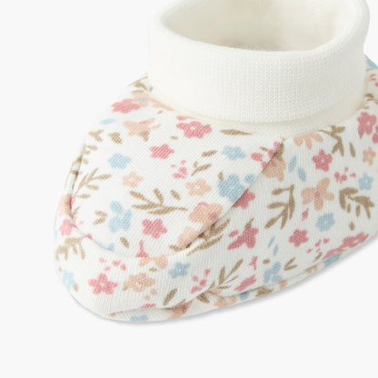 Pack of 2 Juniors Booties with Floral Design
