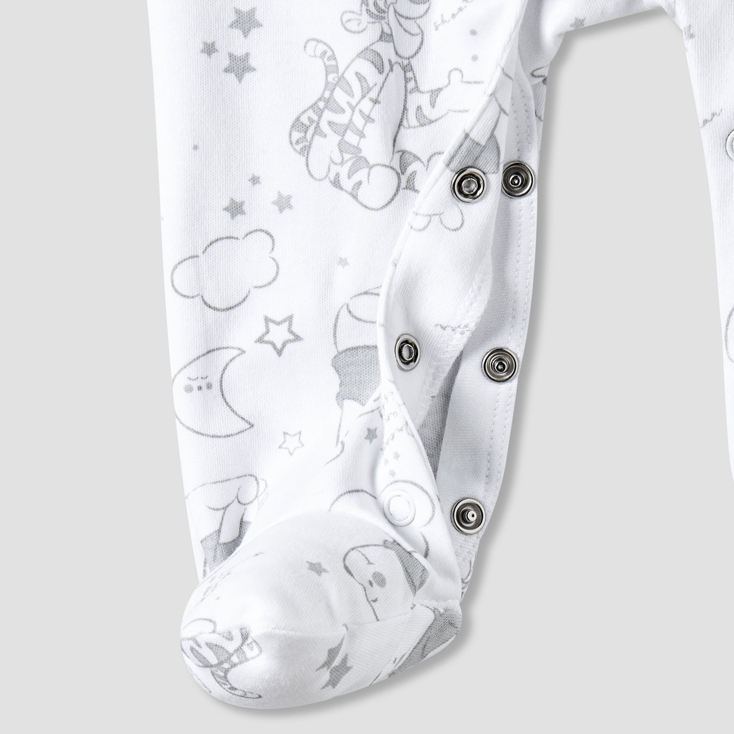 Disney Cotton Collared Long Sleeves Sleepsuit with Winnie the Pooh Print