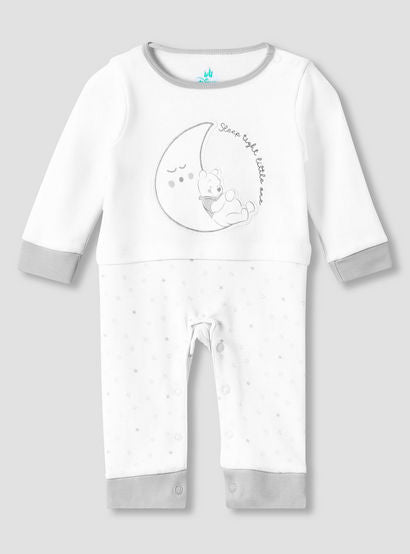 Disney Cotton Crew Neck Long Sleeves Sleepsuit with Winnie the Pooh Print-baby-boys-clothing-nightwear-sleepsuits-image-2