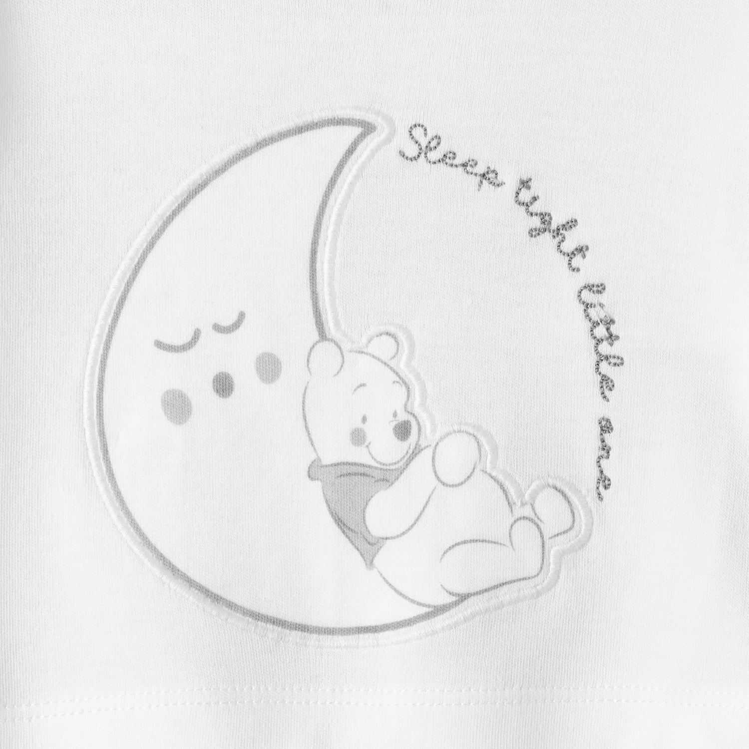 Disney Cotton Crew Neck Long Sleeves Sleepsuit with Winnie the Pooh Print