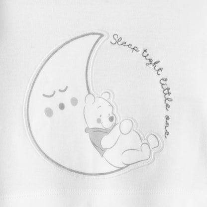 Disney Cotton Crew Neck Long Sleeves Sleepsuit with Winnie the Pooh Print