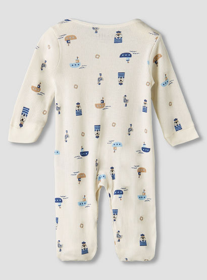 Pack of 2 Juniors Round Neck Long Sleeves Sleepsuit with Nautical Print-baby-boys-clothing-nightwear-sleepsuits-image-3
