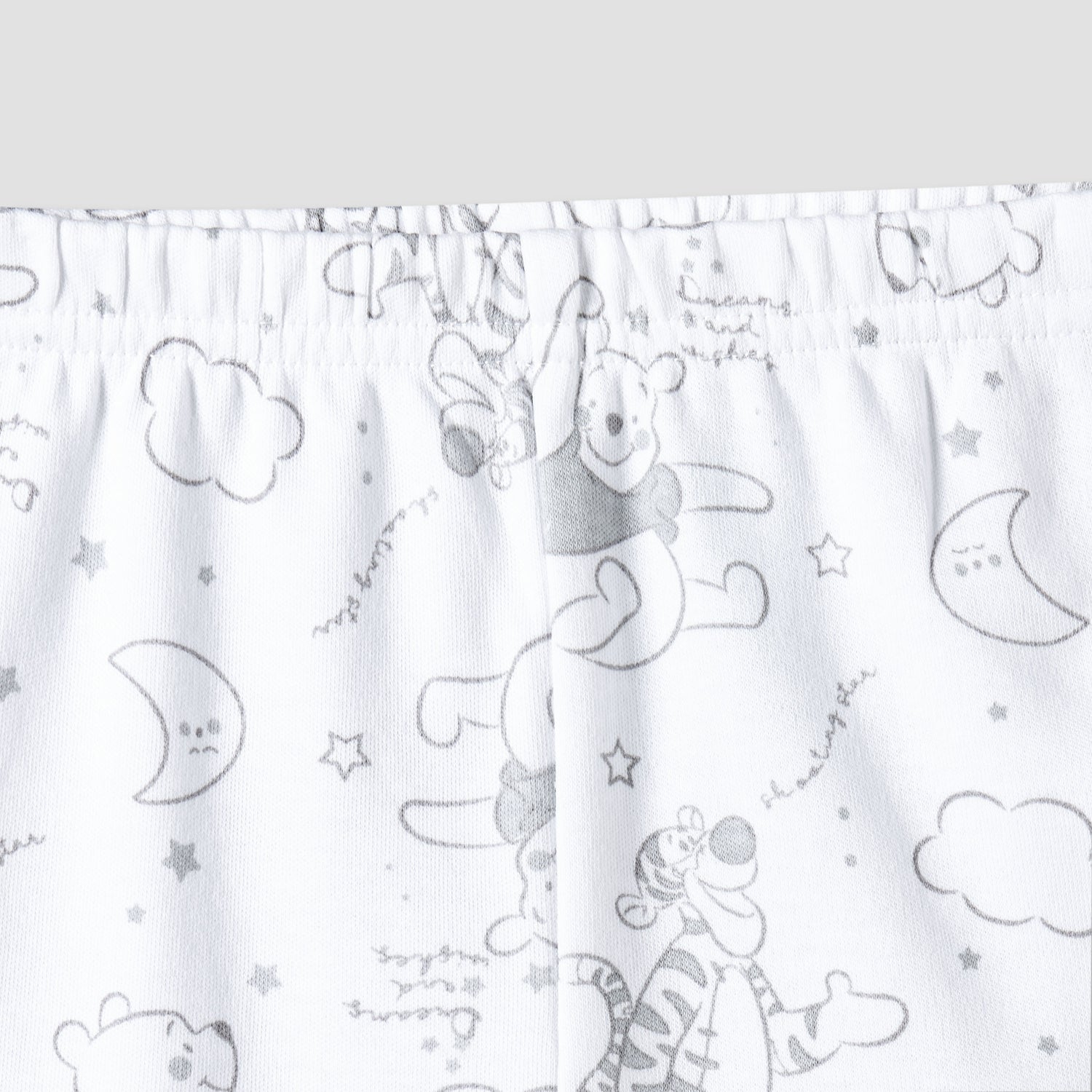 Disney Cotton Collared Neck Long Sleeve Pyjama Set with Winnie The Pooh Print