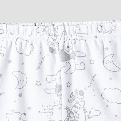 Disney Cotton Collared Neck Long Sleeve Pyjama Set with Winnie The Pooh Print