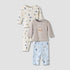 Pack of 2 Juniors Cotton Round Neck Long Sleeves Pyjama Set with Nautical Print - Multicolour / 12-18 mths