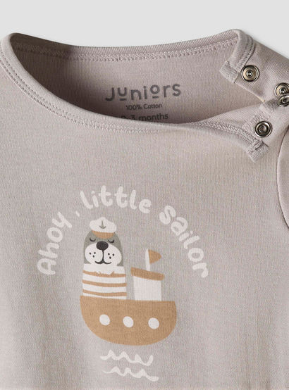 Pack of 2 Juniors Cotton Round Neck Long Sleeves Pyjama Set with Nautical Print-baby-boys-clothing-nightwear-pyjamasets-image-11
