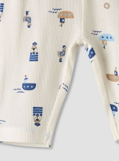 Pack of 2 Juniors Cotton Round Neck Long Sleeves Pyjama Set with Nautical Print-baby-boys-clothing-nightwear-pyjamasets-image-10