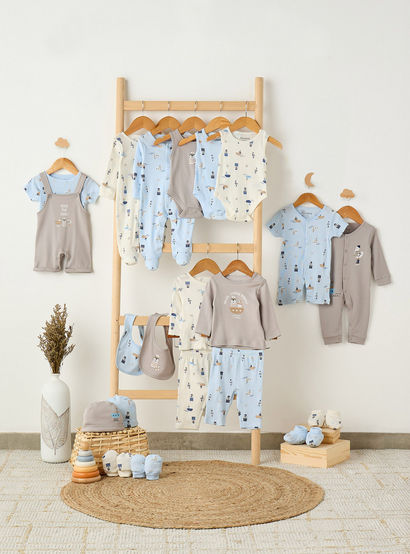 Juniors Round Neck Short Sleeves T-shirt and Dungaree Set with Nautical Print-baby-boys-clothing-setsandcoords-image-8