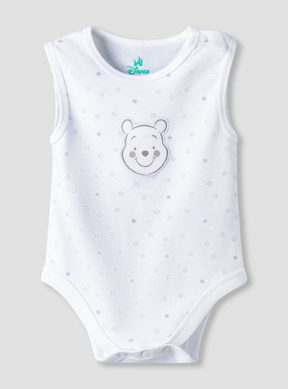 Pack of 2 Disney Round Neck Sleeveless Bodysuit with Winnie the Pooh Print-baby-boys-clothing-bodysuits-image-3