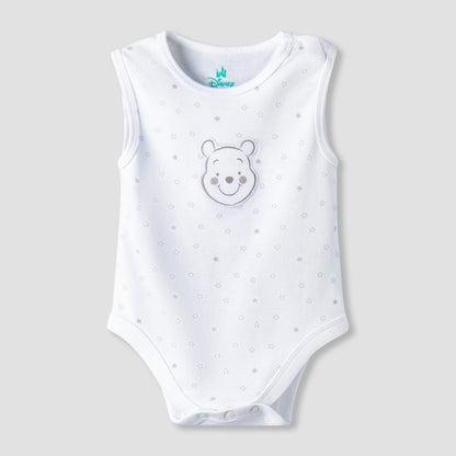 Pack of 2 Disney Round Neck Sleeveless Bodysuit with Winnie the Pooh Print