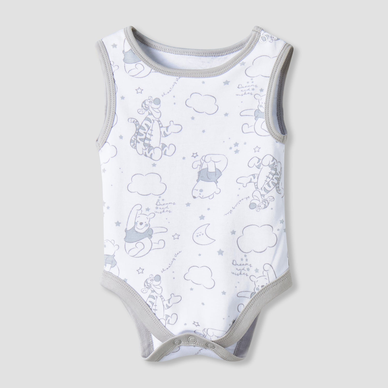 Pack of 2 Disney Round Neck Sleeveless Bodysuit with Winnie the Pooh Print