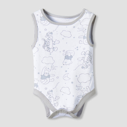 Pack of 2 Disney Round Neck Sleeveless Bodysuit with Winnie the Pooh Print