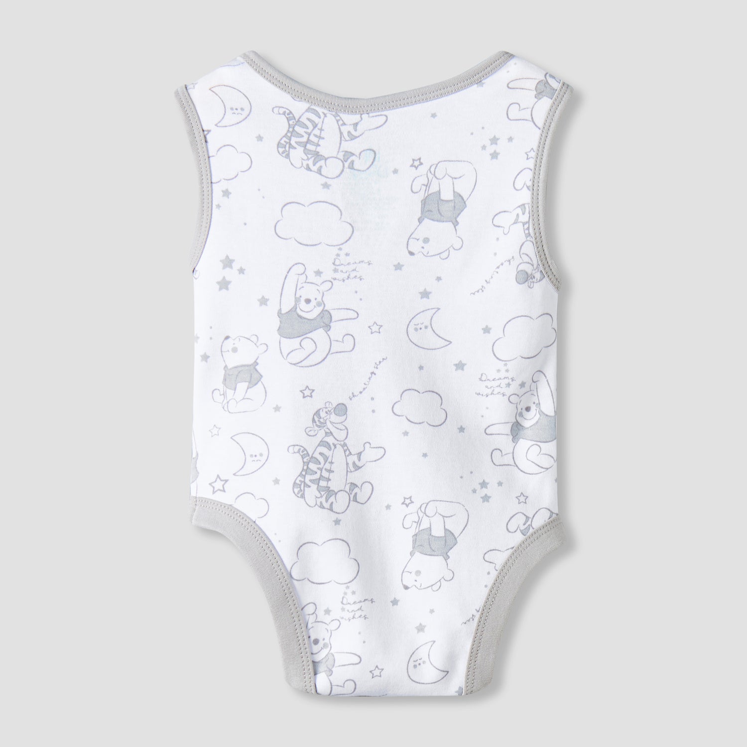Pack of 2 Disney Round Neck Sleeveless Bodysuit with Winnie the Pooh Print