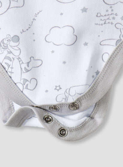 Pack of 2 Disney Round Neck Sleeveless Bodysuit with Winnie the Pooh Print-baby-boys-clothing-bodysuits-image-8