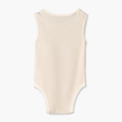 Pack of 2 Juniors Crew Neck Sleeveless Bodysuit with Snap Button Closure