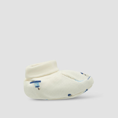 Pack of 2 Juniors Booties with Elasticated Cuff, Printed