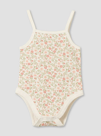 Pack of 3 Juniors Cotton Strappy Bodysuit with Floral Print-baby-girls-clothing-bodysuits-image-2