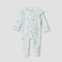 Juniors Printed Sleepsuit with Long Sleeves and Zip Closure - Green / 9-12 mths