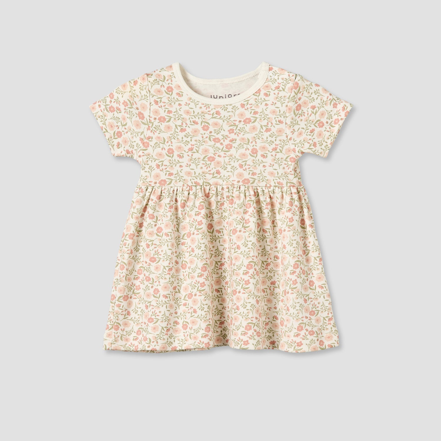 Pack of 3 Juniors Round Neck Knee Length A-line Dress with Floral Print
