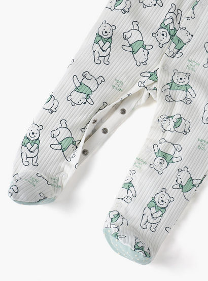 Disney All-Over Winnie The Pooh Print Closed Feet Sleepsuit with Long Sleeves-baby-boys-clothing-nightwear-sleepsuits-image-4