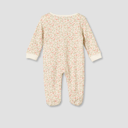 Pack of 3 Juniors Cotton Crew Neck Long Sleeves Sleepsuit with Floral Print