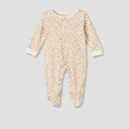 Pack of 3 Juniors Cotton Crew Neck Long Sleeves Sleepsuit with Floral Print