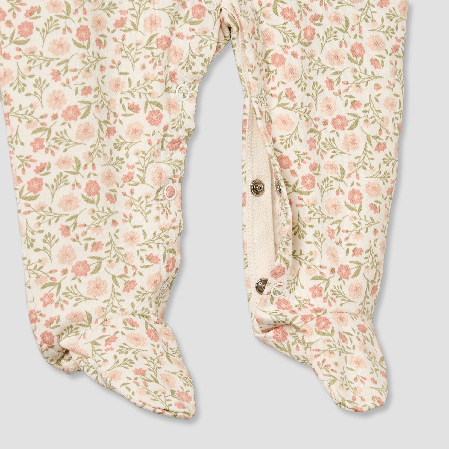 Pack of 3 Juniors Cotton Crew Neck Long Sleeves Sleepsuit with Floral Print