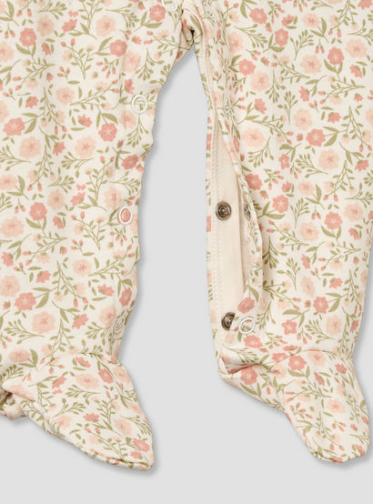 Pack of 3 Juniors Cotton Crew Neck Long Sleeves Sleepsuit with Floral Print-baby-girls-clothing-nightwear-sleepsuits-image-7