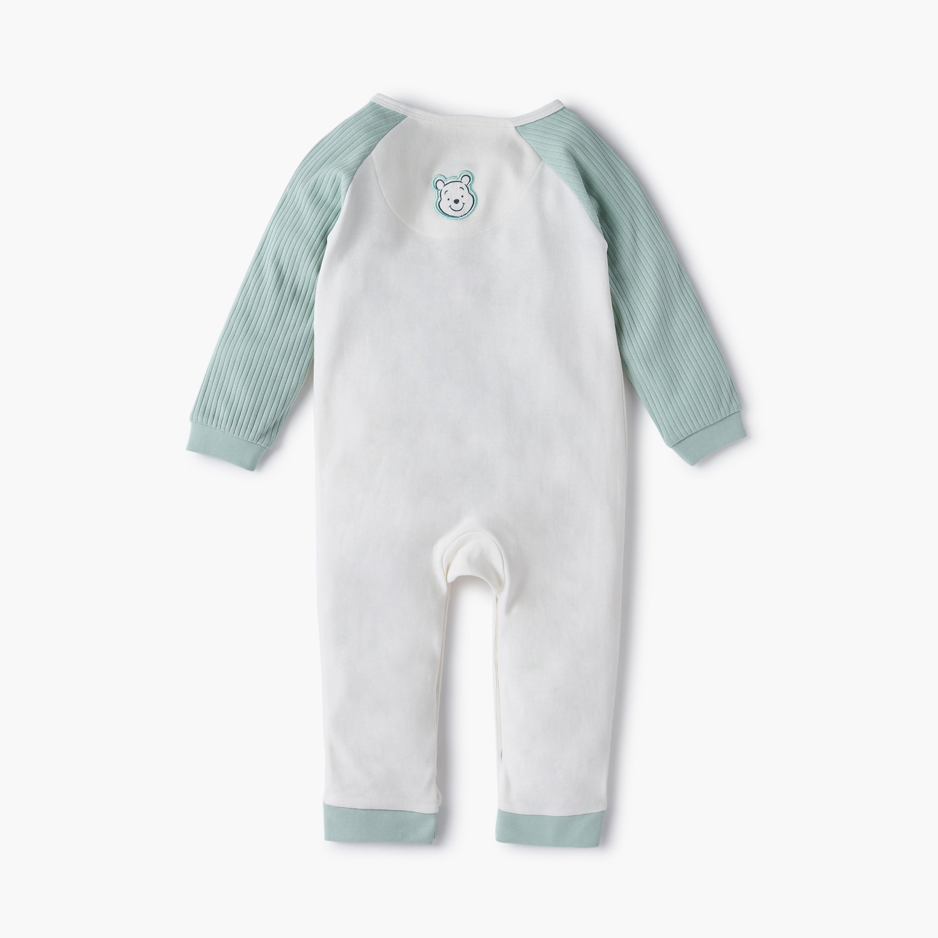 Disney Winnie The Pooh Embroidered Sleepsuit with Long Sleeves