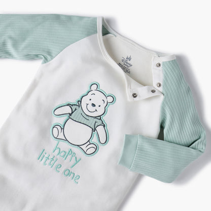 Disney Winnie The Pooh Embroidered Sleepsuit with Long Sleeves