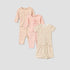 Set of 3 Juniors Cotton Round Neck Pyjama Set with Floral Print - Pink / 12-18 mths