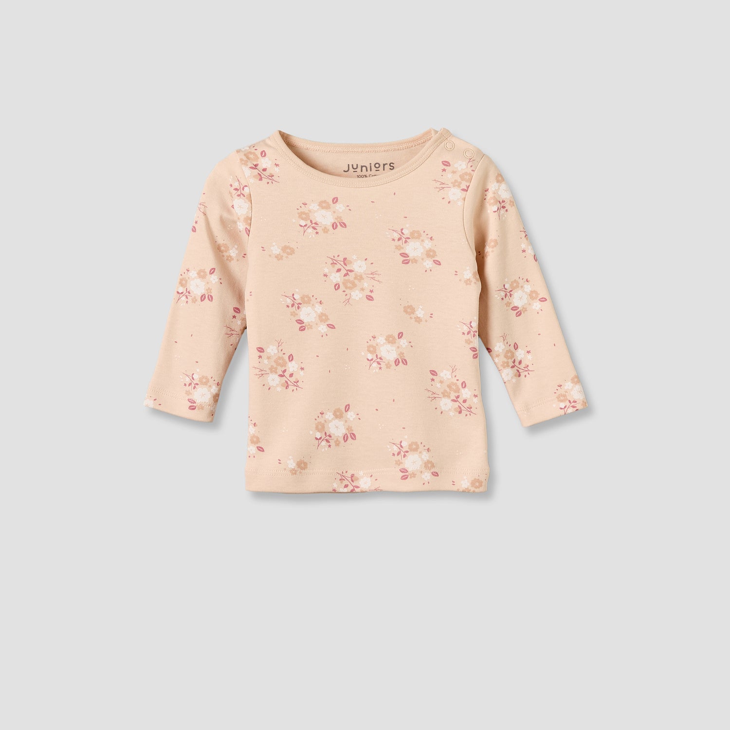 Set of 3 Juniors Cotton Round Neck Pyjama Set with Floral Print