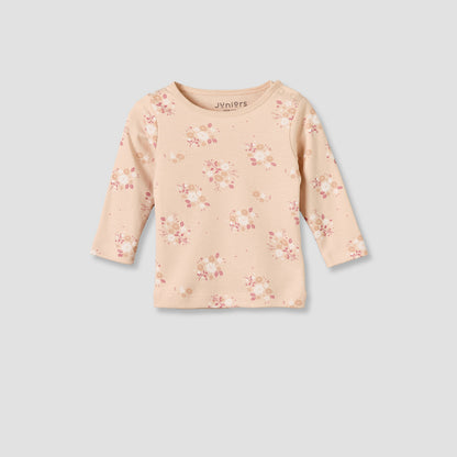 Set of 3 Juniors Cotton Round Neck Pyjama Set with Floral Print