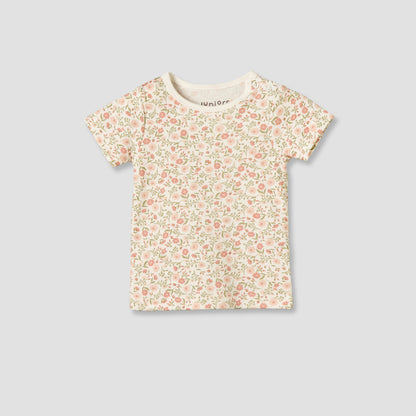 Set of 3 Juniors Cotton Round Neck Pyjama Set with Floral Print