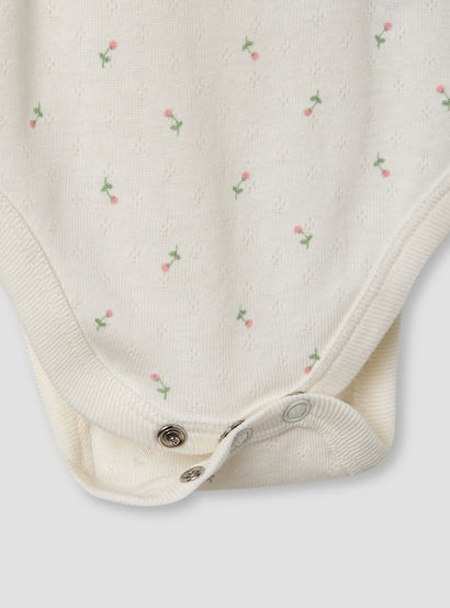 Juniors Floral Print Sleeveless Bodysuit - Set of 2-baby-girls-clothing-bodysuits-image-5