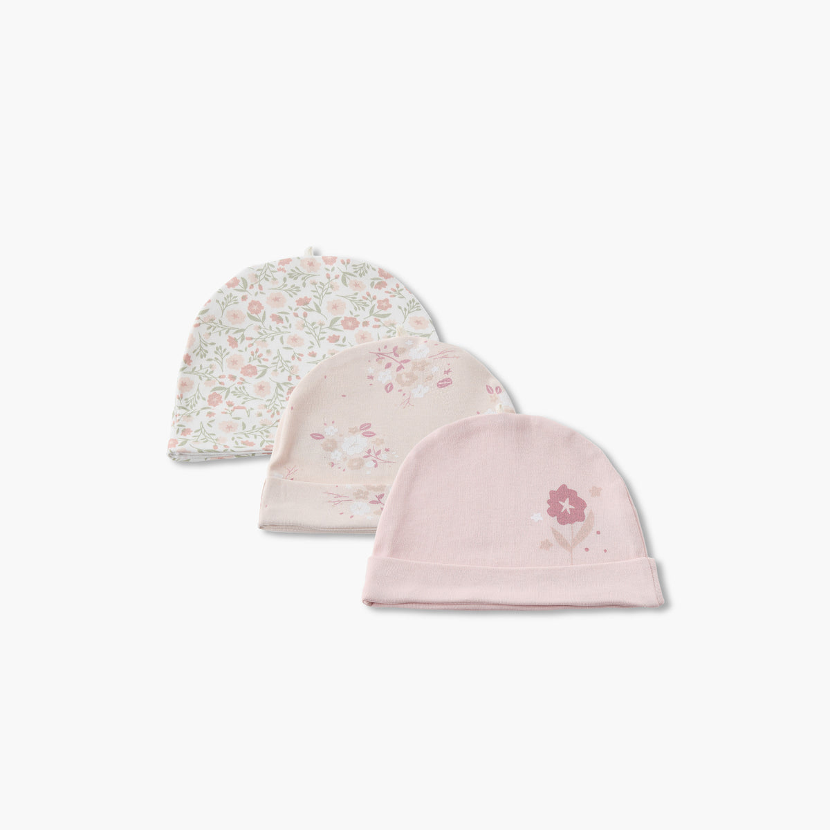 Pack of 3 Juniors Cap with Floral Print