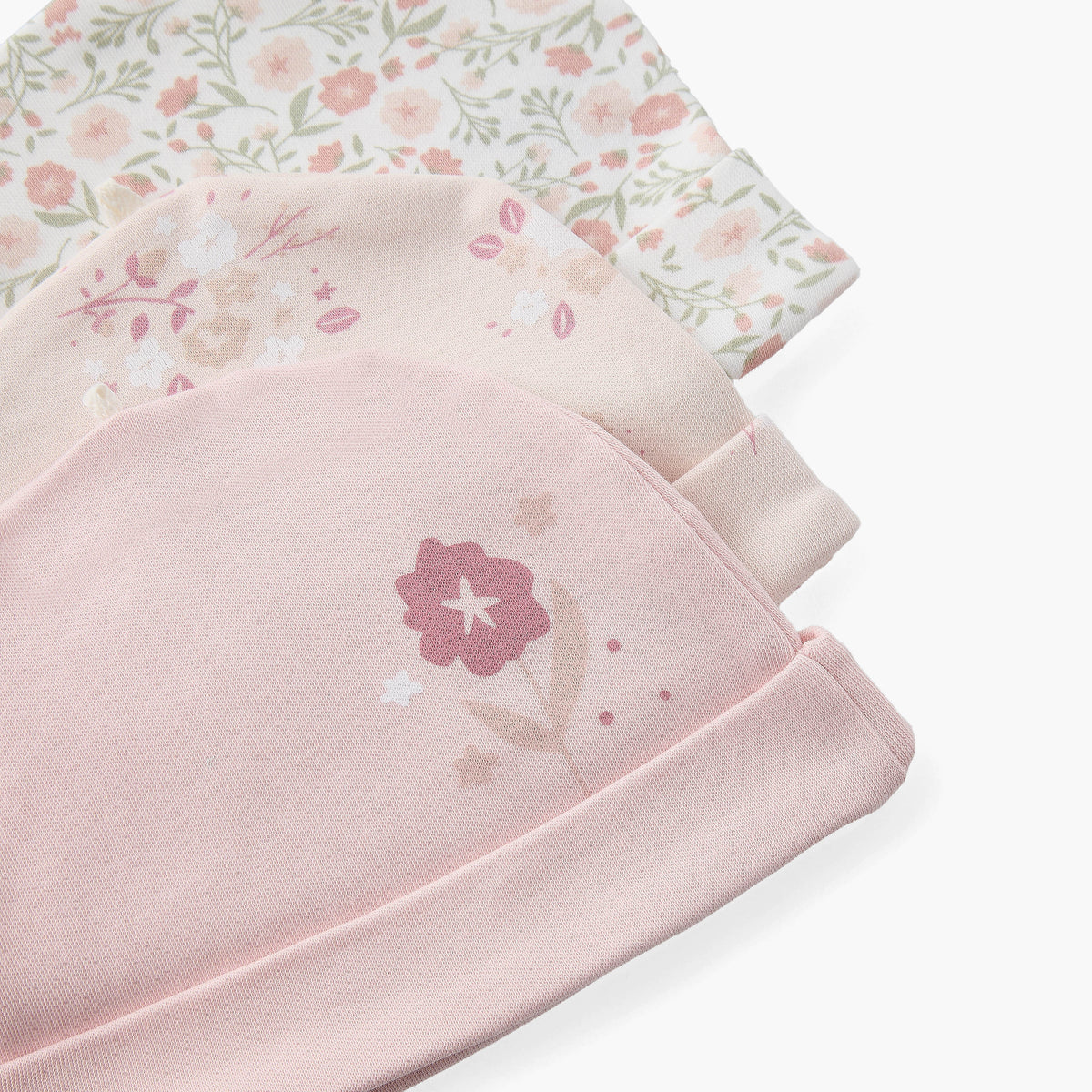 Pack of 3 Juniors Cap with Floral Print