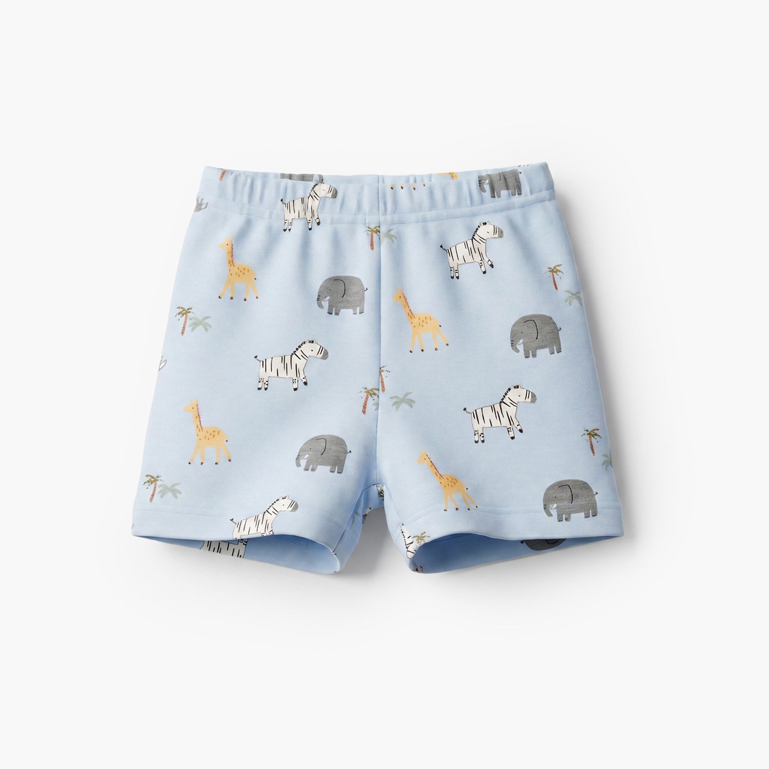 Juniors Crew Neck Short Sleeves T-shirt and Shorts Set with Safari Print