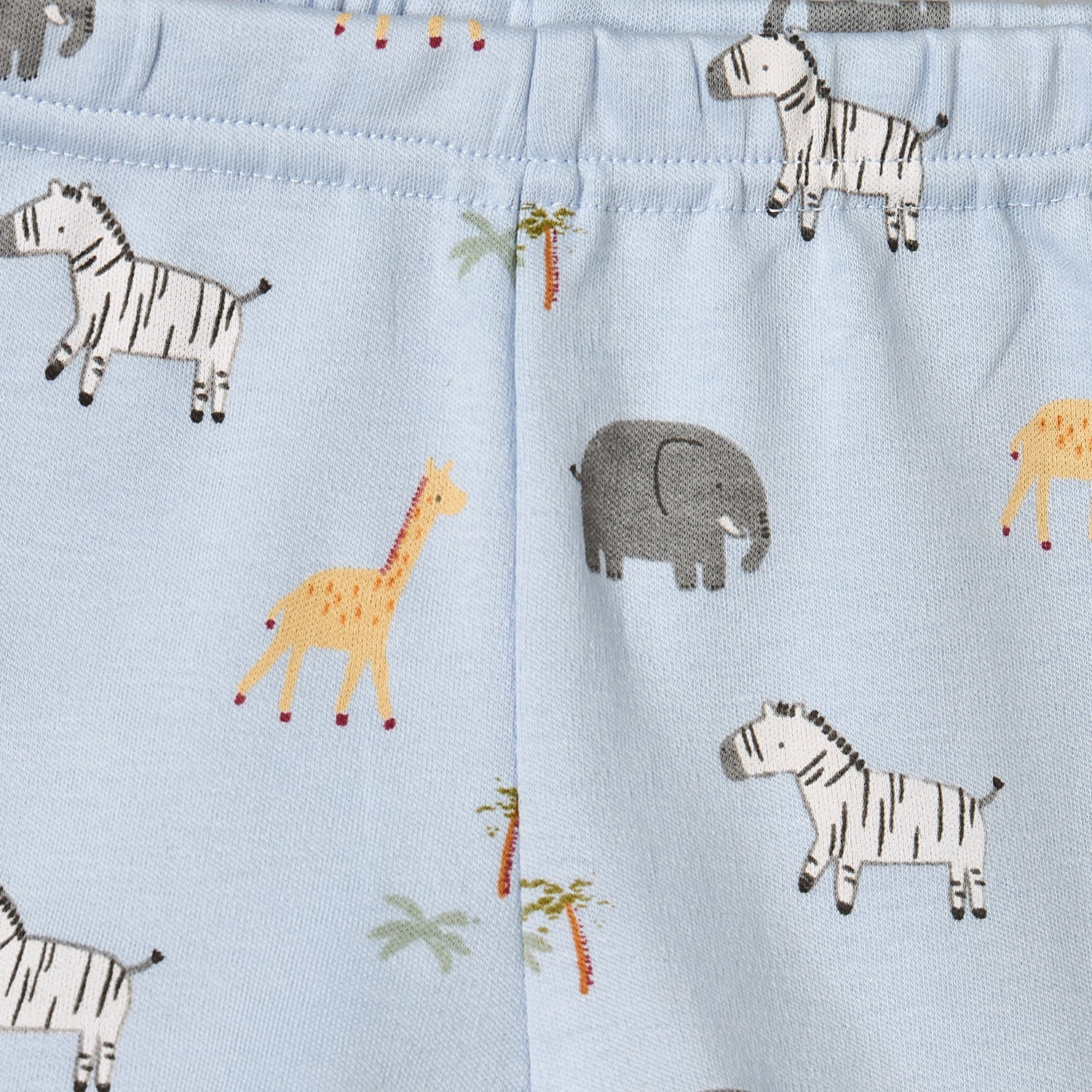 Juniors Crew Neck Short Sleeves T-shirt and Shorts Set with Safari Print